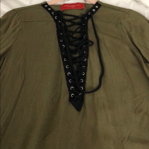 Olive green dress - Picture 2 of 2